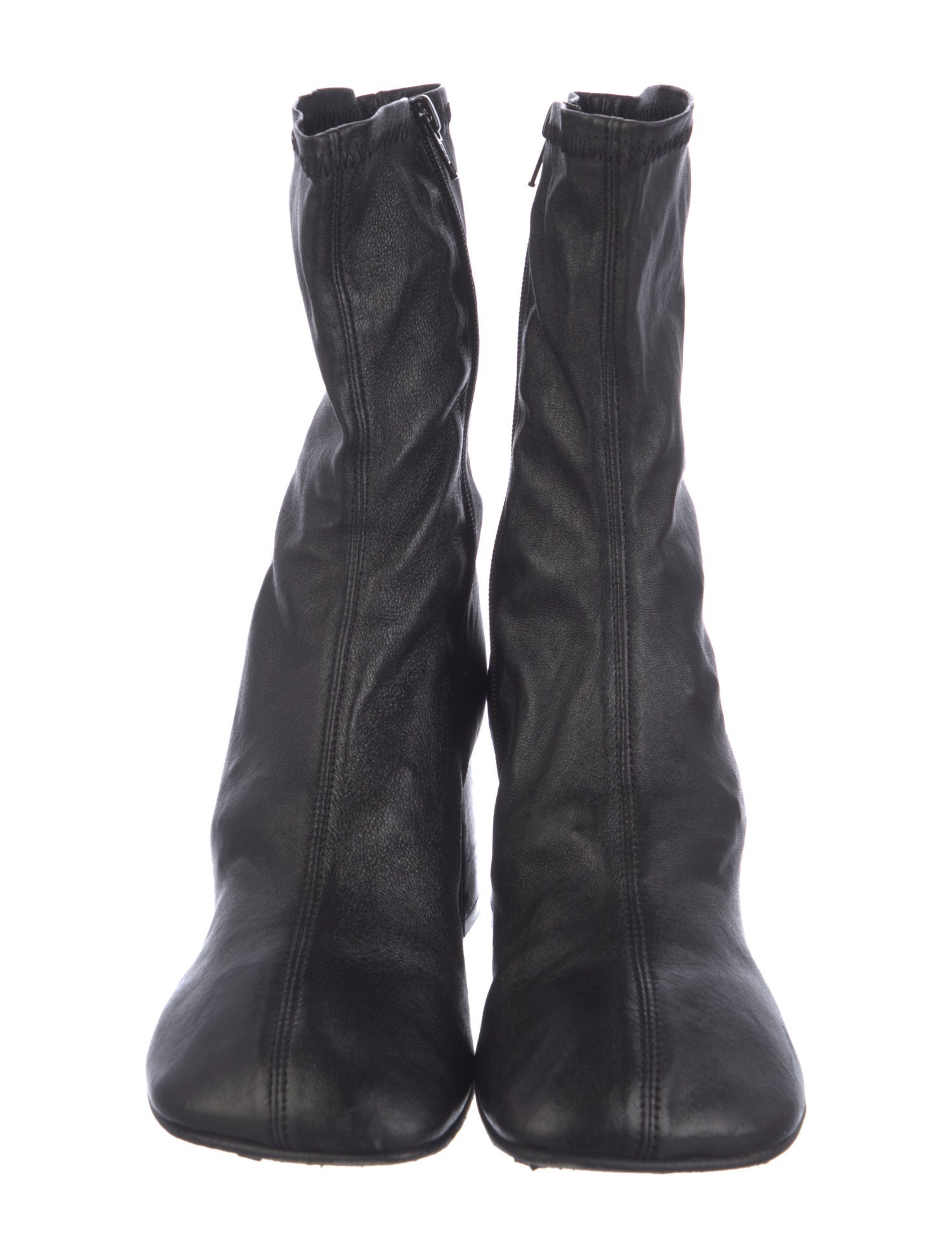 Dries Van Noten Leather Sock Boots